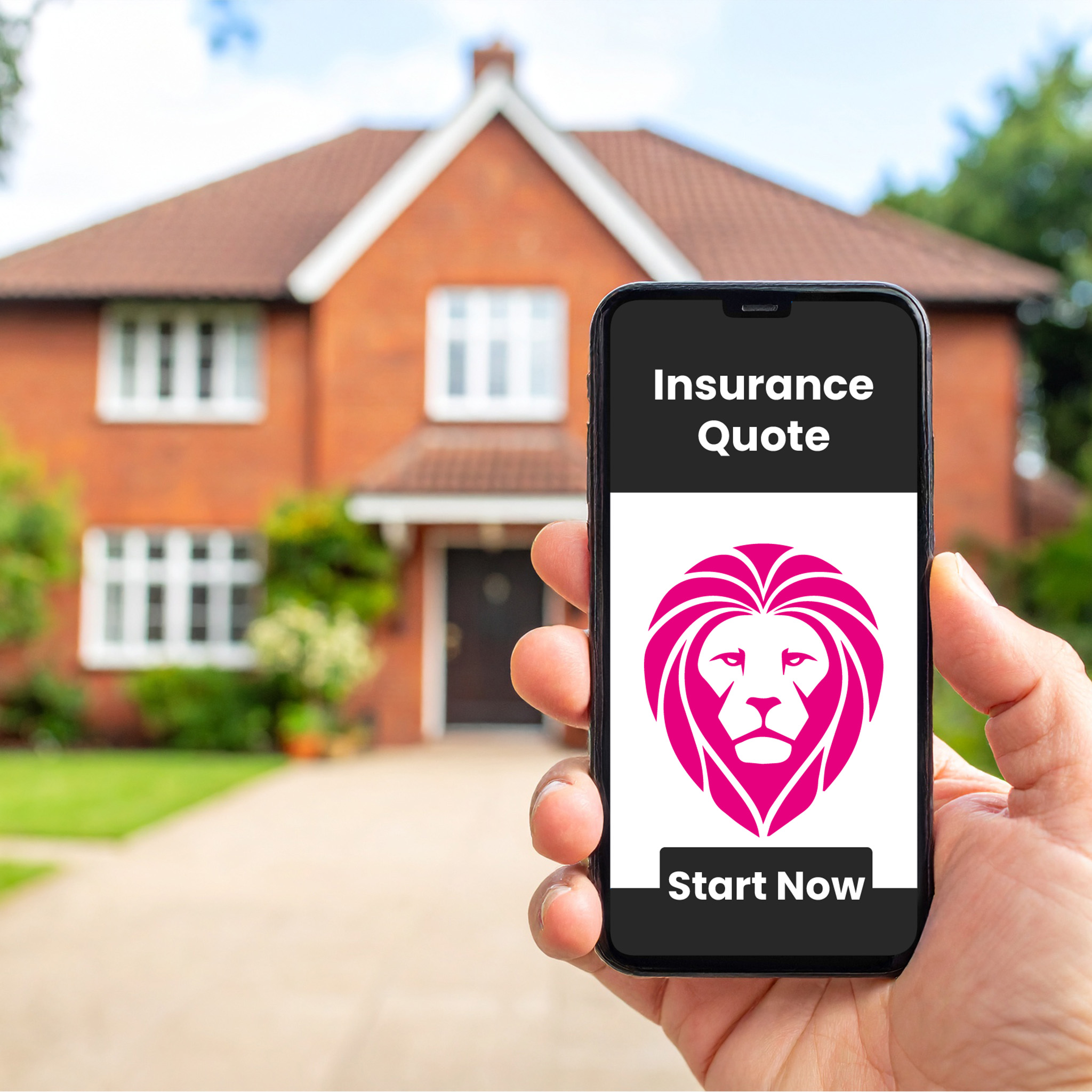 Person using a tablet to view an instant insurance quote at home, representing fast and accessible insurance services by Delisa Miller