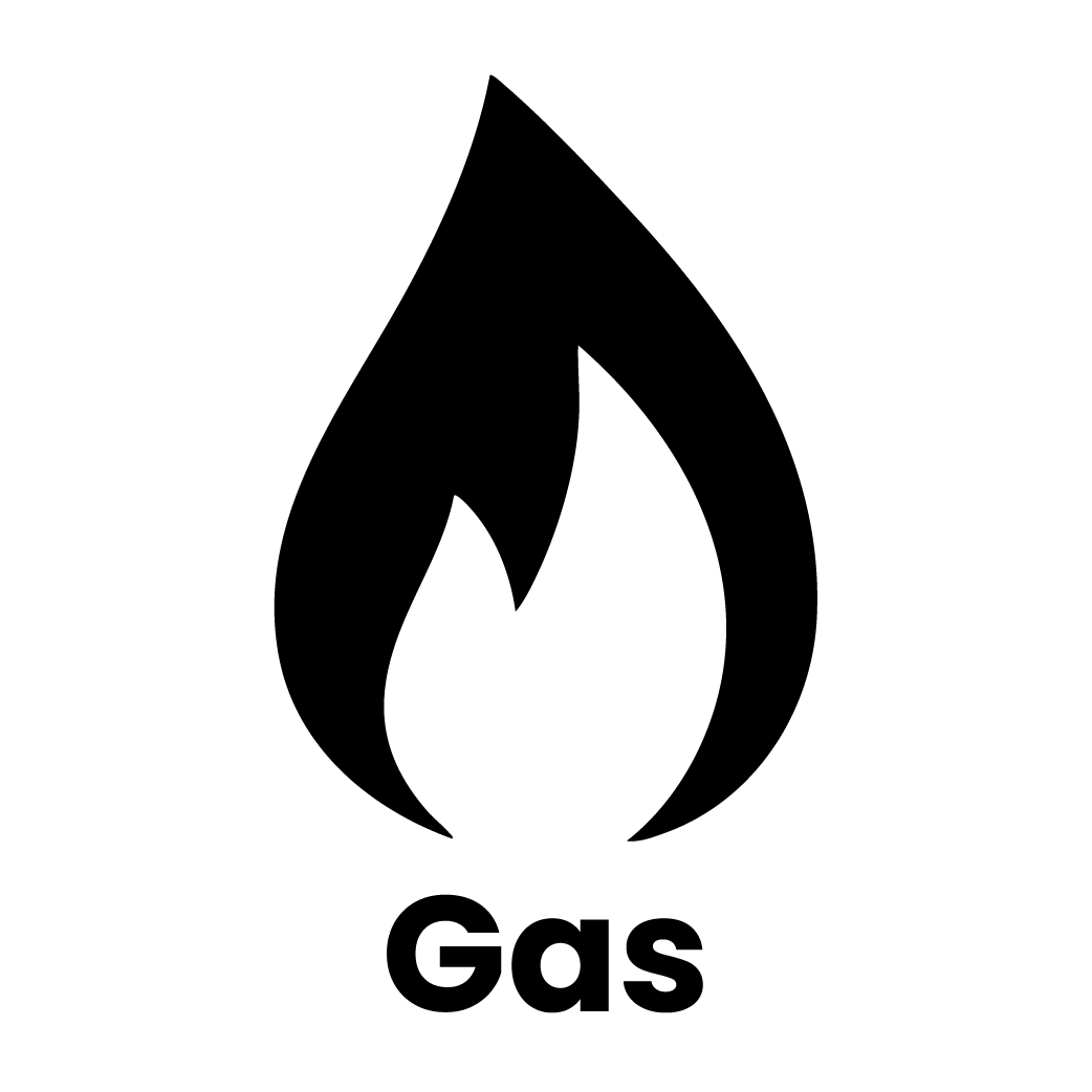 Utilities – Gas Flame Icon Gas flame icon representing utilities tracking and management services